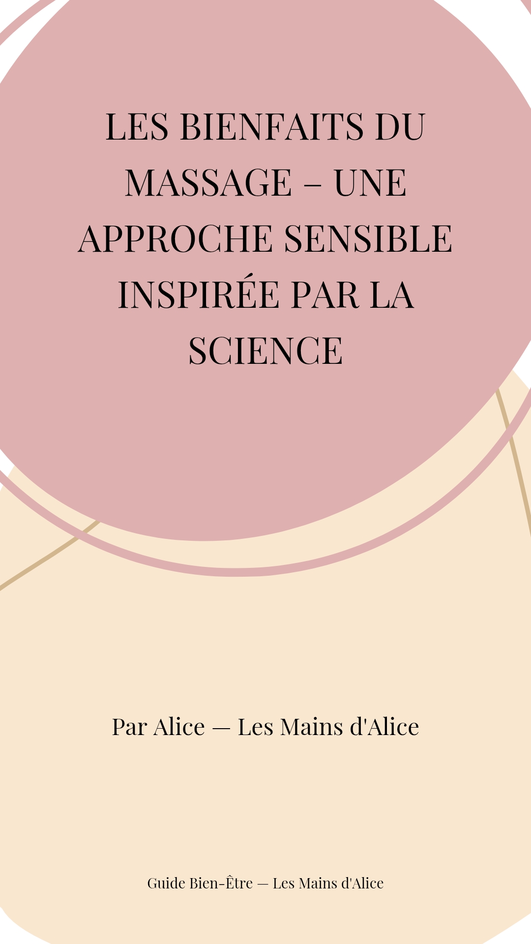 Couverture du guide bienfaits du massage